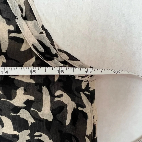 Women's Calypso St. Barth Size S Black White Silk Midi Dress Boho Coastal - Picture 7 of 10